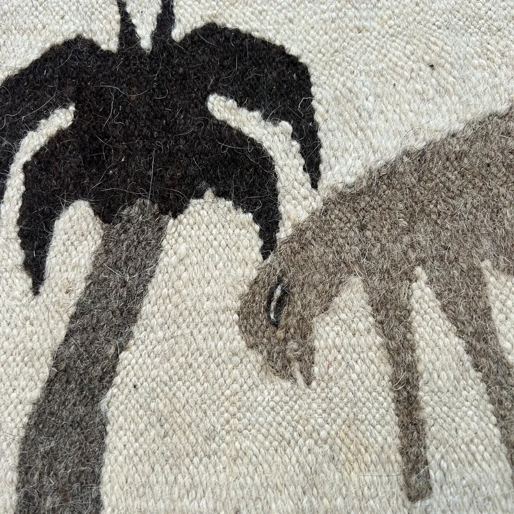 Vintage handwoven Egyptian wool tapestries Wall Decor or placemats Set Of 4